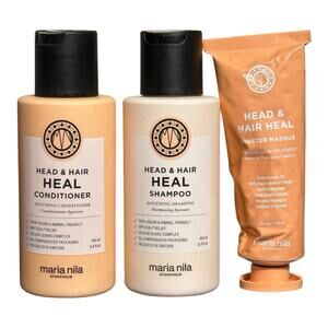 Maria Nila Stockholm Head & Hair Heal Shampoo Conditioner - Mask Set Bundle